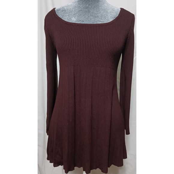 Ladies Dress Style Tunic Sweater Pleats Plumb Size M Max Edition - Picture 1 of 6